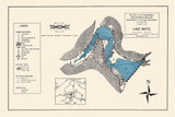 1953 Map of Lake White Pike County Ohio