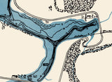 1958 Map of Veto Lake Washington County Ohio