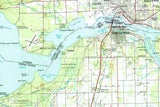 1985 Map of Whitefish Bay Lake Superior Michigan