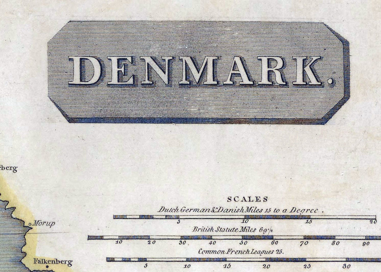 1814 Map of Denmark