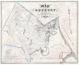 1833 Map of Duxbury Massachusetts
