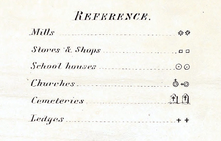 1849 Map of Hanover Massachusetts