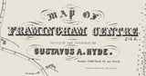 1850 Map of Framingham Massachusetts