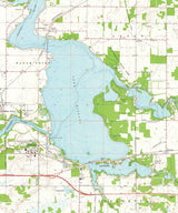 1972 Map of Lake Wissota Wisconsin