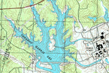 1993 Map of Harris Lake North Carolina