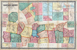 1857 Map of Hampden County Massachusetts
