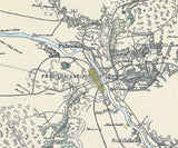 1862 Map of Eastern Virginia and Part of Spotsylvania County