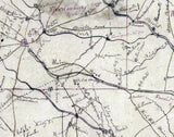 1869 Map of Spartanburg County South Carolina