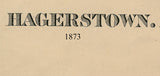 1873 Map of Hagerstown Maryland