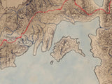 1800s Map of Lake Mono California