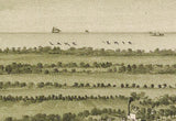 1896 Panoramic Map of North East Erie County Pennsylvania
