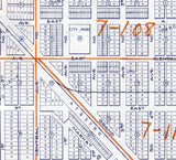 1950 Town Map of Glendale Maricopa County Arizona