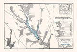1961 Map of Monroe Lake Monroe County Ohio