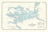 1858 Map of Lake Winnipesaukee New Hampshire Long Bay and Smiths Pond