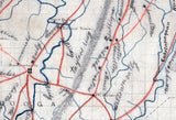 1860s Map of Floyd and Chattooga Counties Georgia