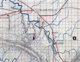 1860s Map of Lumpkin and Union County Georgia