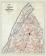 1863 Map of Franklin County Pennsylvania