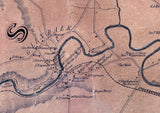 1855 Town Map of Stockbridge & West Stockbridge Berkshire County Massachusetts