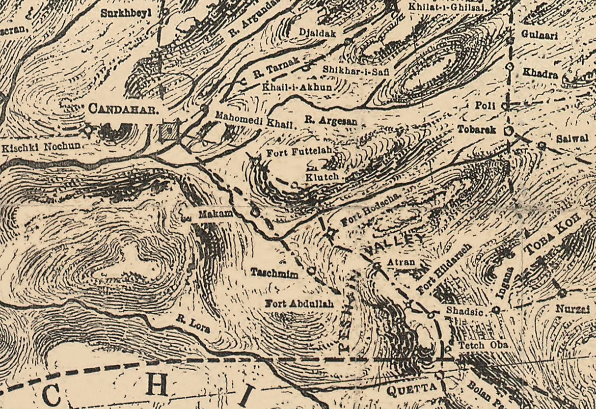 1879 Map of Afghanistan