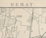 1880 Map of Herat Afghanistan