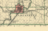 1888 Map of Chippewa County Wisconsin