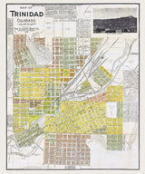1909 Map of Trinidad Colorado