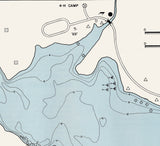 1961 Map of Harrison Lake Fulton County Ohio