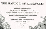 1846 Map of the Harbor of Annapolis Maryland