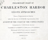 1858 Nautical Map of Charleston Harbor South Carolina