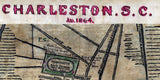 1864 Map of Charleston South Carolina