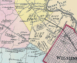 1868 Map of Christiana New Castle County Delaware