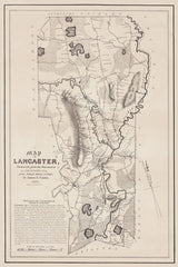 1831 Map of Lancaster Massachusetts