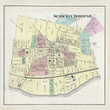 1877 Town Map of Sewickly Borough Allegheny County Pennsylvania