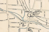 1893 Town Map of Bristol Hartford County Connecticut