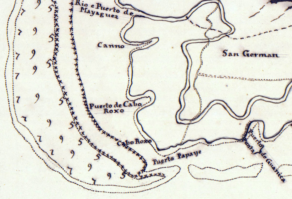 18th Century Map of Puerto Rico