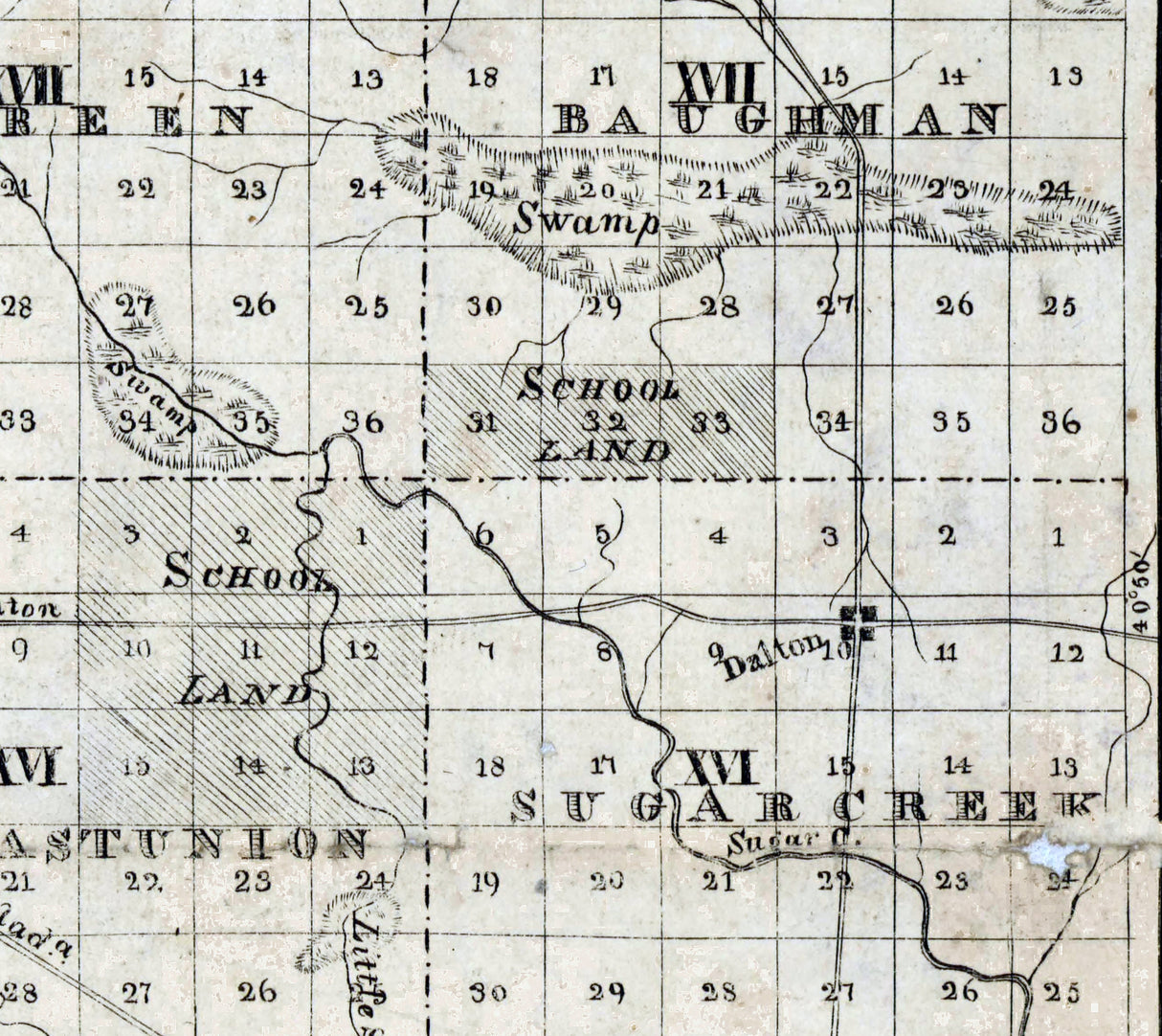 1825 Map of Wayne County Ohio