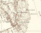 1936 Topo Map of South Dartmouth Massachusetts Quadrangle