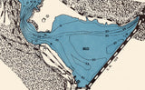 1953 Map of Lake White Pike County Ohio