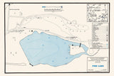 1961 Map of Lake White Pike County Ohio