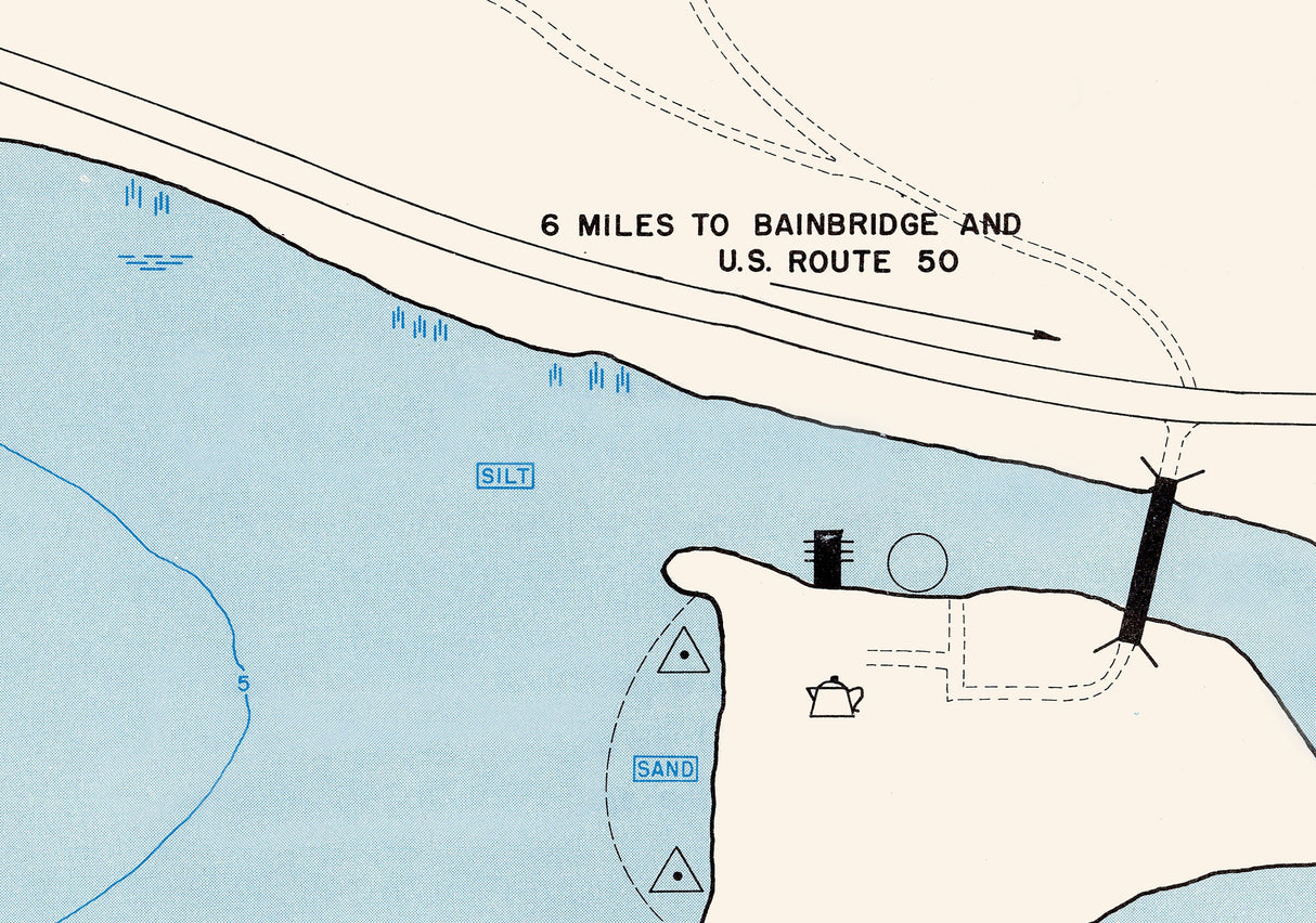 1961 Map of Lake White Pike County Ohio