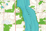 1966 Map of Sauk Lake Minnesota