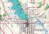 1966 Map of Sauk Lake Minnesota