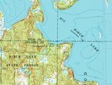 1978 Map of Big Birch Lake Minnesota