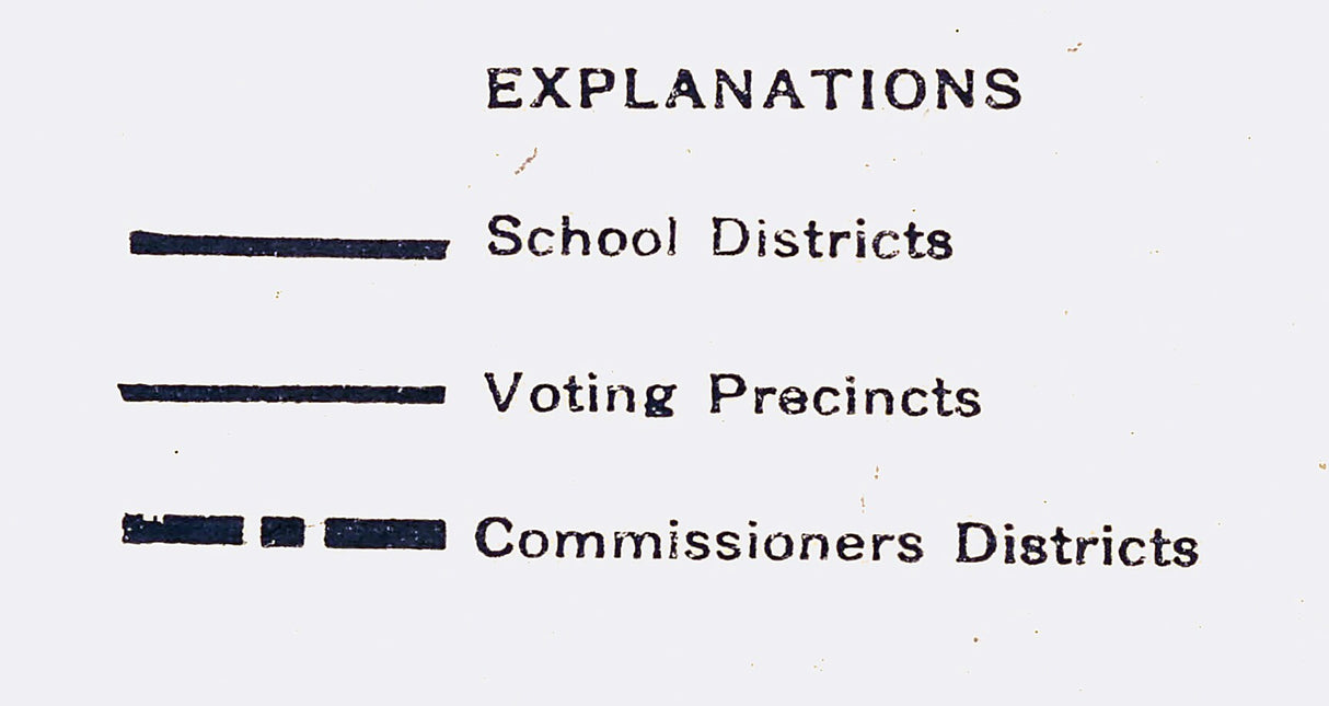 1908 Farm Line Map of Colbert and Franklin County Alabama