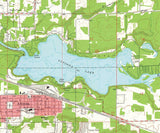 1972 Map of Lake Altoona Wisconsin