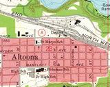 1972 Map of Lake Altoona Wisconsin