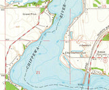 1972 Map of Lake Wissota Wisconsin