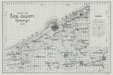 1886 Map of Erie County Pennsylvania