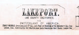 1888 Panoramic Map of Lakeport Lake County California