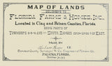 1915 Map of Part of Clay and Putnam County Florida Farms and Homes Saint Johns River